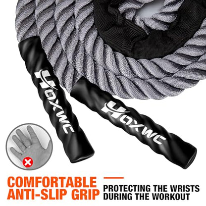 Jump Rope, Weighted Jump Rope for Fitness, Heavy Skipping Ropes for Men Women, Home Gym Workout Equipment Set, Suitable for Boxing, Cardio, Training Muscles, Full Body Exercise Weight Loss at Home