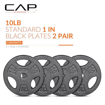 CAP Barbell Standard 1-Inch Grip Weight Plates