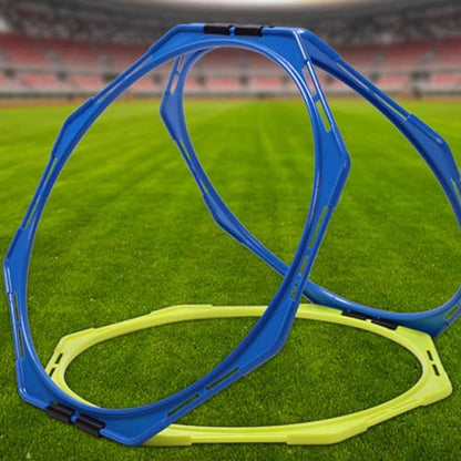 4Pcs Agility Training Rings Football Exercise Circles for Speed and Agility Training Portable Agility Gear for Soccer and Basketball