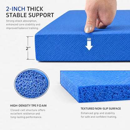 Stability Trainer Pad - Foam Balance Exercise Pad Cushion for Therapy, Yoga, Dancing Balance Training, Pilates,and Fitness