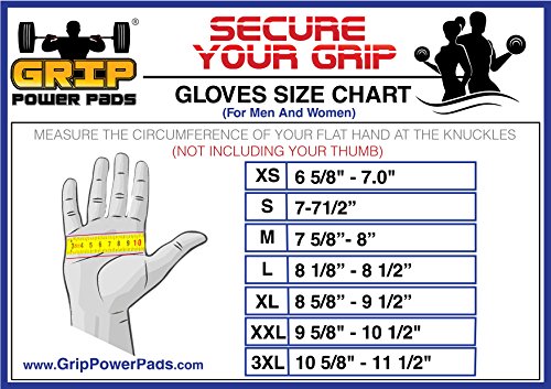 Gym Gloves Protect Your Hands & Improve Your Grip Weightlifting Grips - color: Blue, size: Large
