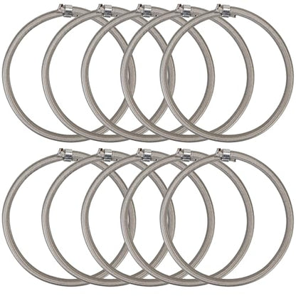 10Pcs Trampoline Bungee Cord Replacement Bands Elastic Rope Ties with Aluminum Buckle Accessories, 5 Inches Independent Cords for Tarp Canopy Exercise Fitness Rebounder Strap - Max Limit 300 lbs, Gray