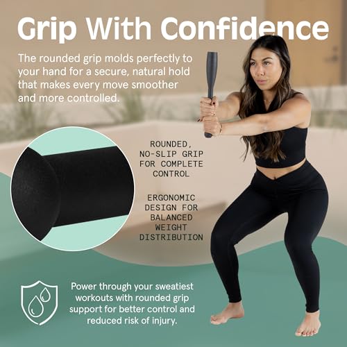 Retrospec Grip Steel Club Strength Training, Rehabilitation, Stretching, Conditioning and Rotational Training - Options for Women & Men - style: 15 lbs