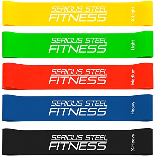 Mini Resistance Loop Bands | Rehab and Prehab Stretch Bands | 12" Exercise Workout Bands (Sets of 5 Pack and Sets of 10 Pack Trainer Options Available!) - color: 12" Mini Bands