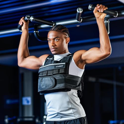 Adjustable Weighted Vest for Men Women, 20lb Weight Vest with 20 Removable Weights