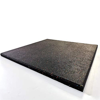 Goodhoily Anti-Vibration Pad 24" x 24",3/5" Heavy Duty Thick- Rubber Vibration Pad -Sound Absorbing Mat- for Dryers, Fitness Equipmen,Audio Equipment(Square) Black