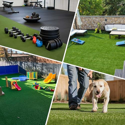 Yescom Sports Workout Outdoor Gym Flooring Turf for Crossfit Training Sled Push Pull Equipment 65'x5'(325 Sq.Ft) 0.4" H - size: 0.4"H-5'x65'(325Sq.Ft)