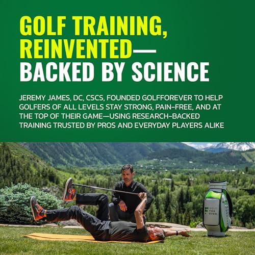 GolfForever Swing Trainer – Golf Fitness & Training System for Strength, Flexibility & Swing Power – Includes Membership & Premium Training Bar for Golf-Specific Workouts - size: 12-Month Membership