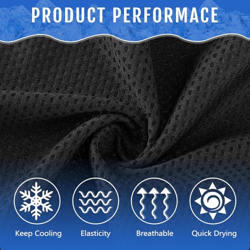 Hosuly 30 Pack Cooling Towels 40"x12" - color: Black, White, Light Gray
