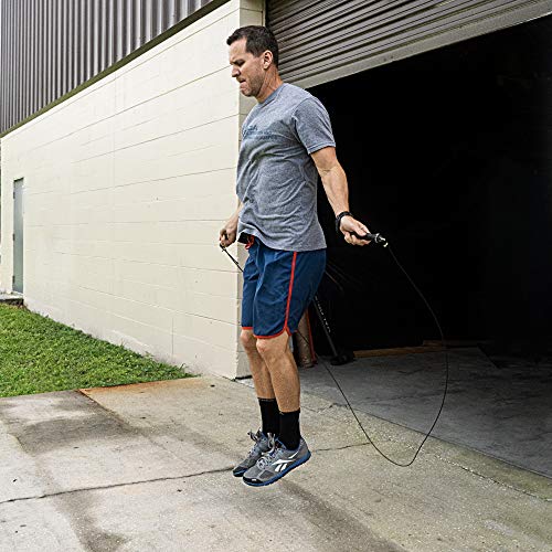 Valor Fitness Adjustable Speed Rope - Speed Jump Rope with Ball Bearings and Non-Kinking Cable – Ideal for Cross Training and Other High Intensity Workouts with Skipping Rope - style: 4.0mm Cable