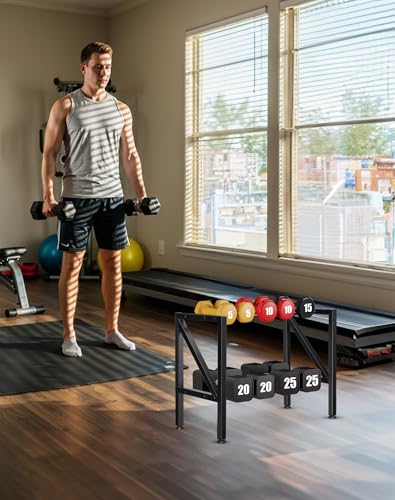 FHXZH Dumbbell Rack Stand Only - Weight Rack for Home Gym - color: Black-Small