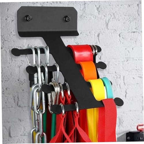 Gym Wall Storage, 4 Layers Heavy Duty Metal Gym Equipment Storage, Sapce-Saving Wall Mount Organizer, Non Slip Resistance Band Rack for Home Workout