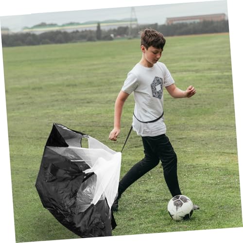 VANZACK Running Training Parachute Speed Resistance Parachute for Athletes Portable Adjustable Black