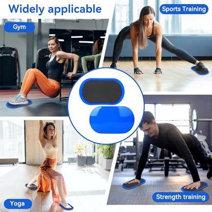 HERCHR Core Sliding Disc, Sport Sliding Plate GlidingDiscs Fitness Slide Plate GlidingPad Training Equipment for Fitness Gym, Home, Yoga, Pilates, Workout Ab Pads Exercise Equipment for Women and Men