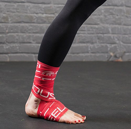 Serious Steel Mobility & Recovery (Floss) Bands |Compression Band | Tack & Flossing Band (7' L x 2" W) - color: Pair - Red