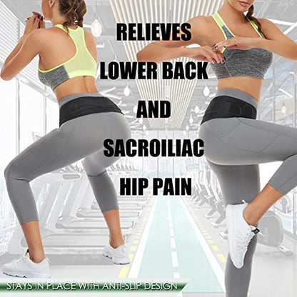 Sacroiliac SI Hip Belt for Women Men SI Joint Hip Belt - Lower Back Support Brace - Pelvic Support - Adjustable Sciatica Pelvis Lumbar Pain Relief Trochanter Brace,REGULAR (Size 30"-45") - size: REGULAR (Hip Size 30-45 inch)'
