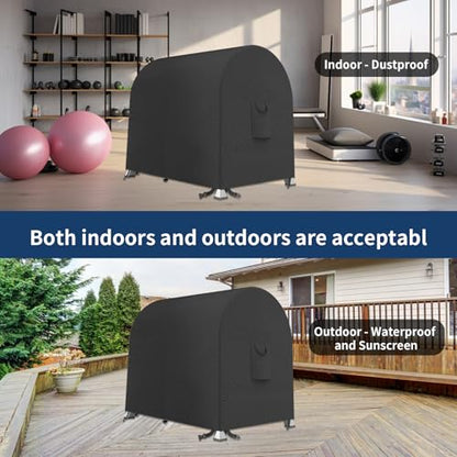Dumbbell Weight Rack Cover,600D Oxford A-Frame Dumbbell Rack Cover,Equipment Home Gym Set Cover,for Storage Fitness Dumbbells,Outdoor Waterproof Workout Barbell Covers,Adjustable Accessories Dust Bag
