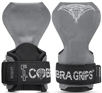 Cobra Grips Weight Lifting Gloves with Adjustable Neoprene Padded Wrist Wraps - Heavy Duty Alternative to Power Lifting Hooks for Deadlifts
