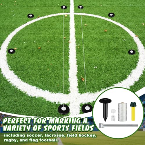 1 Set Soccer Field Marking Kit Athletic Field Layout Systems Kits for Football, Baseball, Soccer & Other Sports Supplies, Perfect for Striping Straight Lines