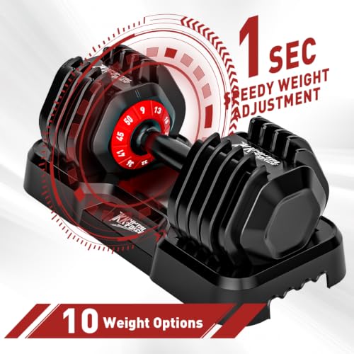 Adjustable Dumbbell Set of 2, 50/100/110lbs Free Weights Dumbbell Set - size: 50LBS Pair -C