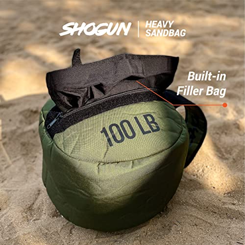 Shogun Sandbags for Working Out – Heavy Duty Workout Sandbag for Weight Training, Cross Training, Strongman, Fitness & Military Use – Adjustable Exercise Sand Bags for Full Body Training