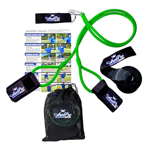 Arm Pro Band Baseball Softball Resistance Training Bands - color: Green, Youth/Ages 12 & Under