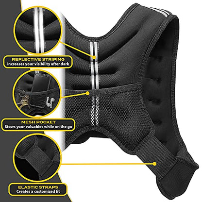 Philosophy Gym Weighted Workout Vest, Strength Training Fitness Body Weight Vest