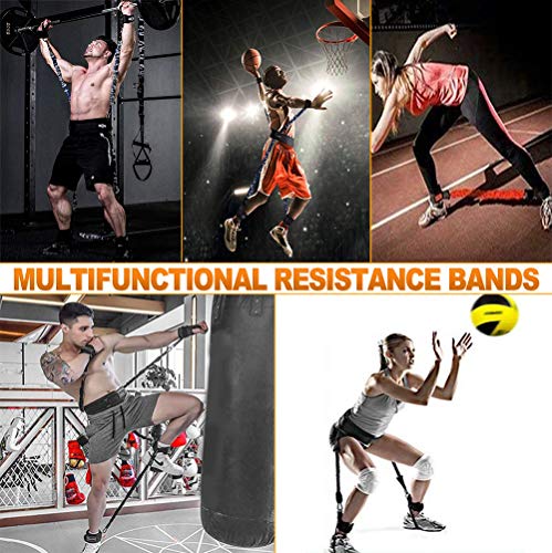 Boxing Resistance Bands Set for Speed and Agility, Workout Band Ankle Exercise Bands Legs Ankle Straps for Resistance Training Enhance Explosive Power - color: Blue-150lbs