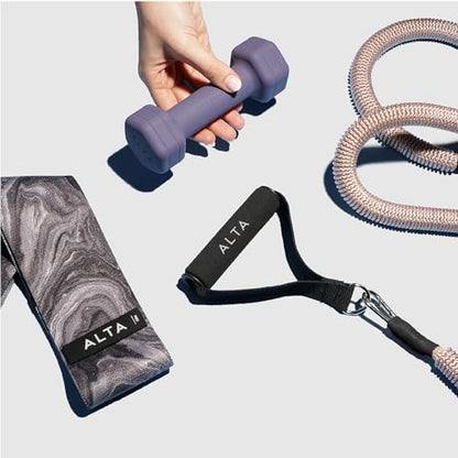 ALTA Booty Bands for Women - Premium Non-Slip Fabric Resistance Bands for Working Out - Cloth Resistance Bands for Legs, Fabric Exercise Bands, Leg Bands for Working Out Women, Looped Hip Bands Set