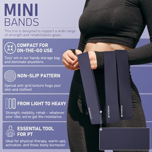 PhysKcal Pilates Kit, 15-Inch Pilates Ring with 1x Core Ball, 3X Resistant Loops and 2X Flex Bands, Home Pilates Equipment Set and Mat Pilates Essential Kit - color: Navy