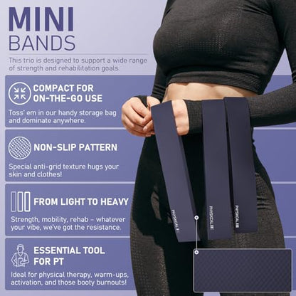 PhysKcal Pilates Kit, 15-Inch Pilates Ring with 1x Core Ball, 3X Resistant Loops and 2X Flex Bands, Home Pilates Equipment Set and Mat Pilates Essential Kit