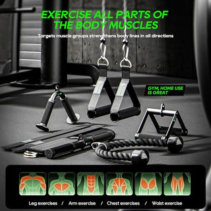 Cable Machine Attachment LAT Pulldown Attachments Cable Machine Accessories for Home Gym