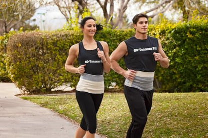 #1 Pro Warming Belt - Compression Support for Lower Back & Lumbar, Comfort During Training & Daily Activities, for Men & Women. (0, Off White)