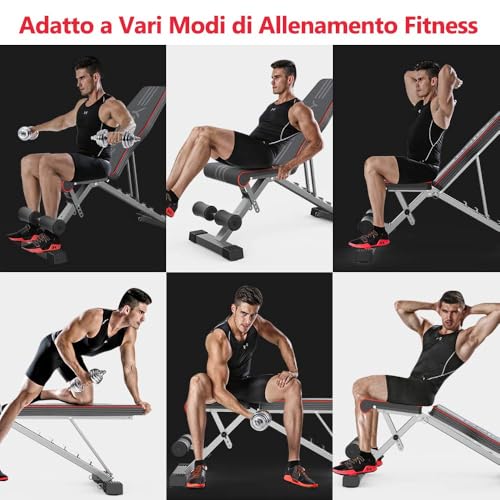 Yoleo Weight Bench | Foldable Workout Benches for Home Gym | 660lbs Bench Press for Strength Training | Home Gym Systems