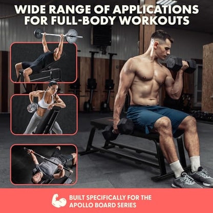 Foldable Flat Weight Bench, Heavy-Duty Workout Bench for Home Gym, Compact and Portable Design, Adjustable and Durable Built with Cushioned Backrest for Strength and Resistance Training