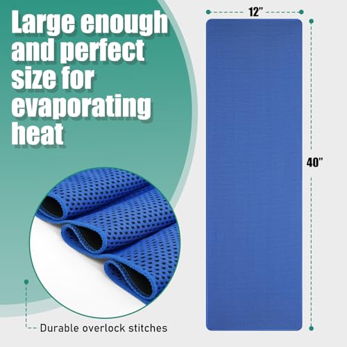 Cooling Towels Pack of 30, 40"*12" Neck Cool Towel Bulk, Cold Towels for Neck and Face, Cooling Rags Sports Towel for Hot Weather, Running, Soccer, Yoga, Gym, Golf - color: 30darkblue