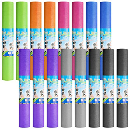 3 mm Thick Yoga Mat Bulk, Non Slip Exercise Workout Fitness Pad for Women Men, Gym Home Yoga Pilates, Easy to Clean, Sturdy PVC