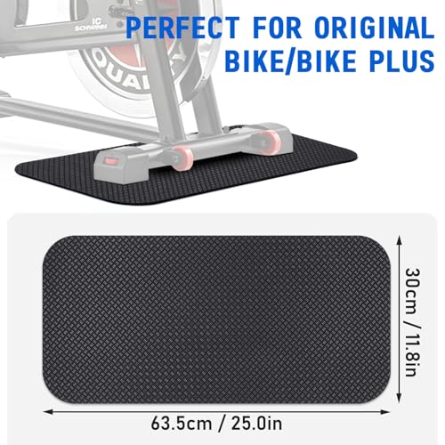 TOBWOLF Non-Slip Mat Compatible with Peloton Bike, Concept 2 Rowing Machine - color: 5MM Double-sided Non-slip Peloton Bike Mat