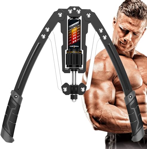 EAST MOUNT Twister Arm Exerciser - Adjustable 22-440lbs Hydraulic Power, Home Chest Expander, Shoulder Muscle Training Fitness Equipment, Arm Enhanced Exercise Strengthener. - color: Black