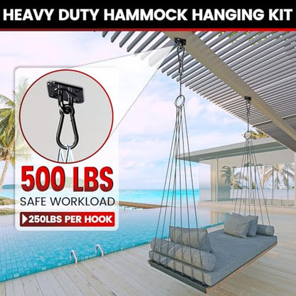 sprookber 304 Stainless Steel Pad Eye Snap Hook, M5 Ceiling Hook 500Lb,8Pcs - size: 2 Inch, style: Black Rhombus