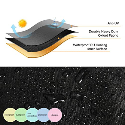 Weight Bench Cover - Exercise Workout Bench Cover Waterproof Protective Covers for Sit-Up Board, Black - size: 55"L×18"W×16"H