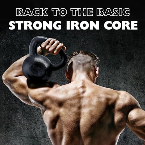 Yes4All Kettlebell Sets, 5 - 10 - 15 - 20 - 25 - 30 LB Cast Iron Strength Training Kettlebells, Wide Handles & Flat Bottom, Multi-Level from Beginners to Pros for Strength Training & Home Gym - color: D. 5 - 10 - 15 lbs