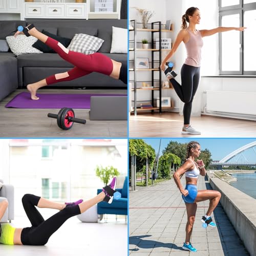 HOMEE Dumbbell Foot Attachment 2PCS,Adjustable Ankle Weights,Monkey Feet Dumbbell Holder,Tibialis Trainer,Ankle Straps for Weight Lifting,Home Gym Equipment for Leg Extensions for Men and Women