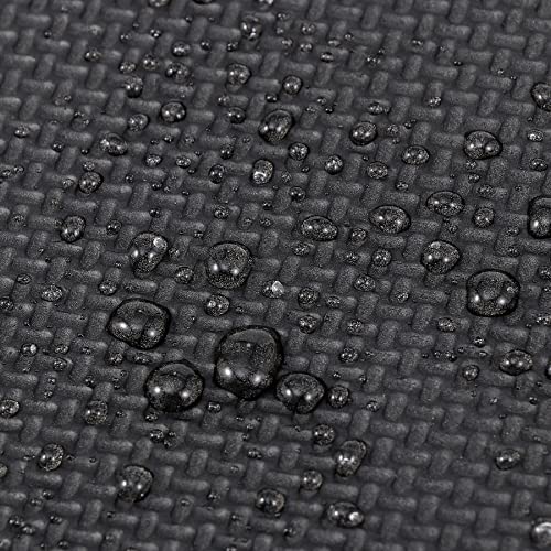 F2C 6 Pieces Puzzle Exercise Mat EVA Foam Interlocking Tiles with 12 End Borders for Gym Home Exercise Workout Floor Protecting Black