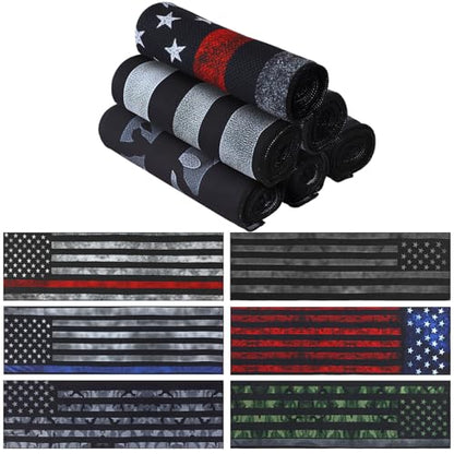 12 Pcs Flag Baseball Cooling Towels Bulk for Neck and Face 40" x 12" Sweat Towels for Hot Weather 4th of July 250th Anniversary Cooling Towel Microfiber Workout Rags for Gym Yoga Sport Running