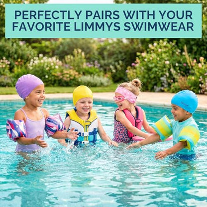 Limmys Swim Vest for Toddlers & Kids - Adjustable Buoyancy Swimming Aid, CE Safety Certified, Award-Winning Parent-Approved Design, Soft Neoprene Comfort, Secure Durable Design, Carry Bag Included