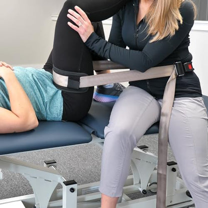 OPTP Extremity Mobilization Strap – 8’ Adjustable Manual Therapy Mobilization Belt - Nylon Strap with Pad and Push Button Buckle Release for Traction and Stabilization. Made in the USA