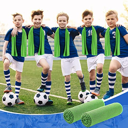 Hosuly 30 Pack Cooling Towels 40"x12" - color: Bright Green