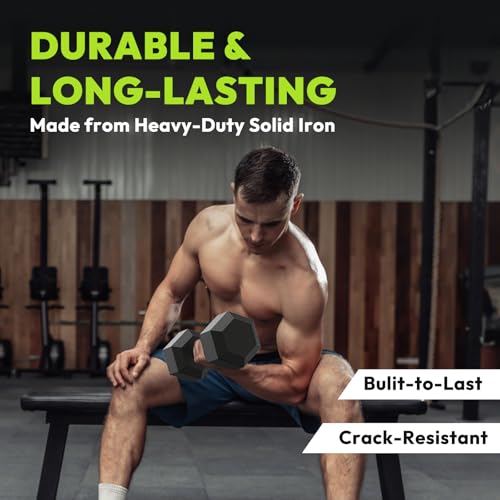 Hex Dumbbell Sets, 90-640 lb Rubber Encased Exercise & Fitness Dumbbells Set, Hand Weight for Strength Training, Weight Dumbbells
