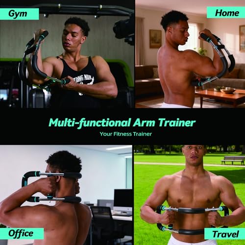 Twister Arm Trainer, Adjustable Chest Workout Equipment with 6 Resistance Levels Springs (30-160 Lbs), Arm Trainer for Men & Women, Detachable Home Gym Fitness Trainer with Anti-Slip Handles - color: Blue 30-60, 90-120, 120-160 lbs